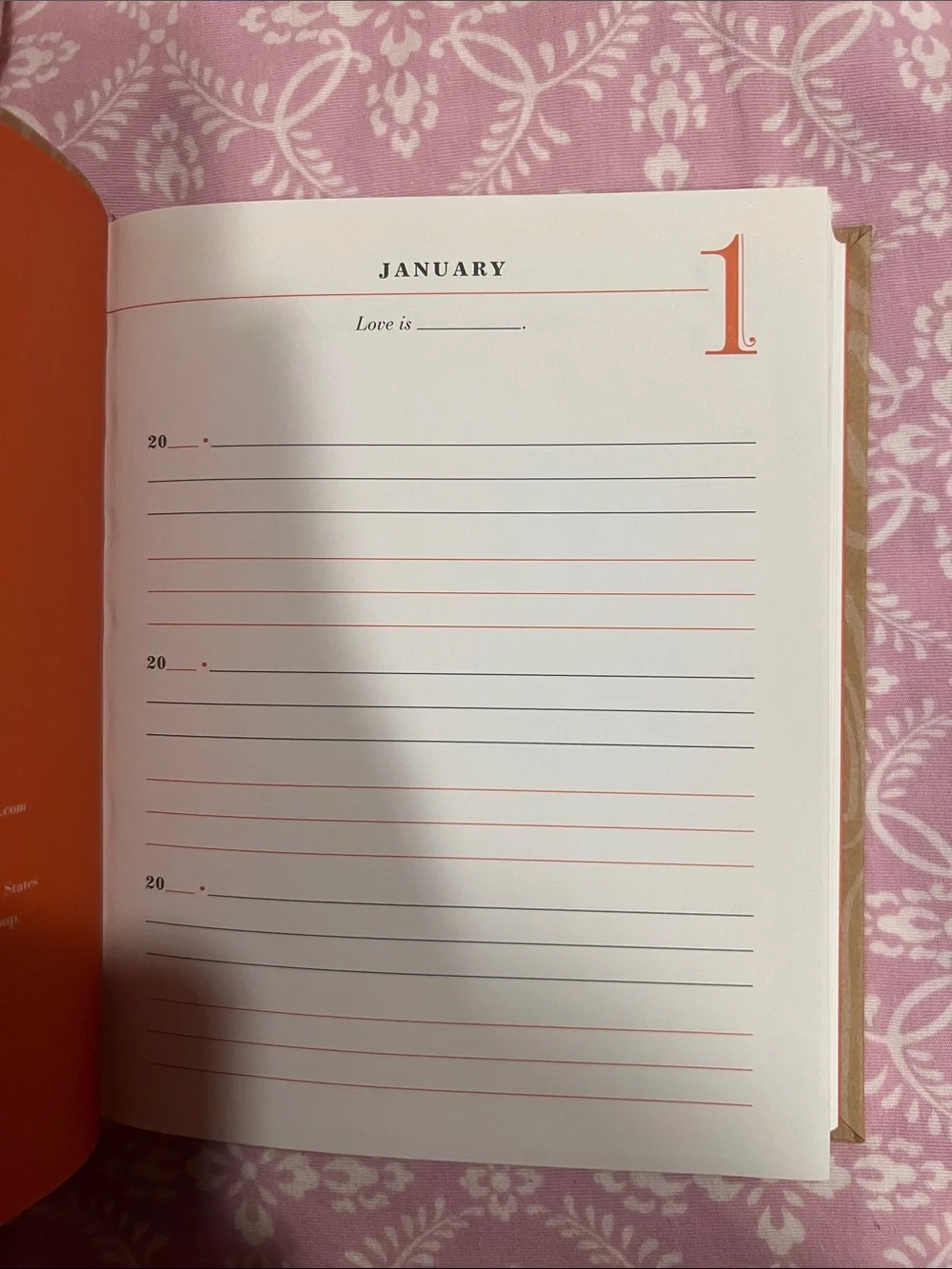 Q&A a Day 3-Year Journal - Tan Woodgrain Cover with Black & Coral Text
